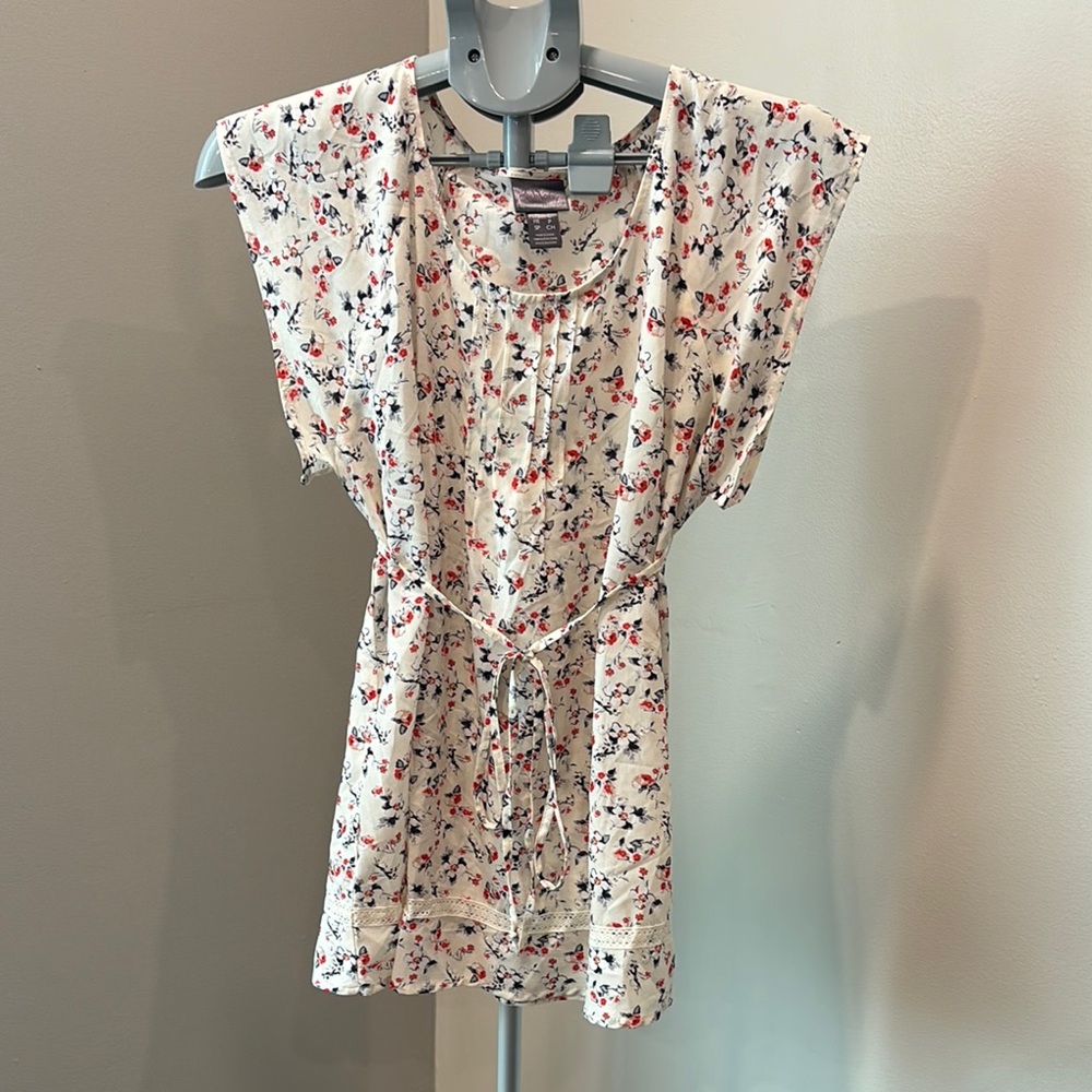 Oh Baby by Motherhood Floral Print Women's Top, size S